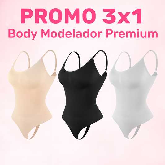 🔥 PROMO 3x1 | Body Modelador Premium ✨👗💖